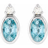Natural Blue Zircon | Oval | 5 x 3mm