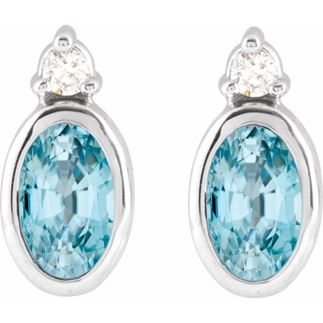 Natural Blue Zircon | Oval | 5 x 3mm