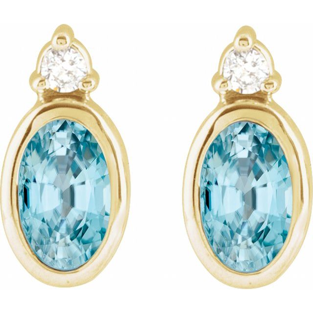 Natural Blue Zircon | Oval | 5 x 3mm