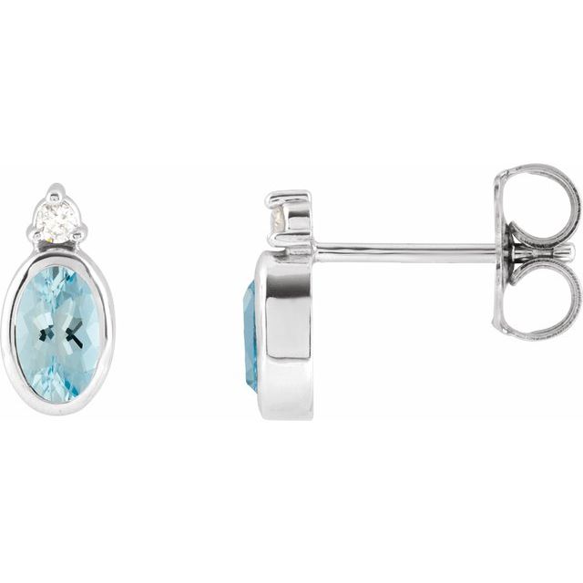 Natural Aquamarine | Oval | 5 x 3mm