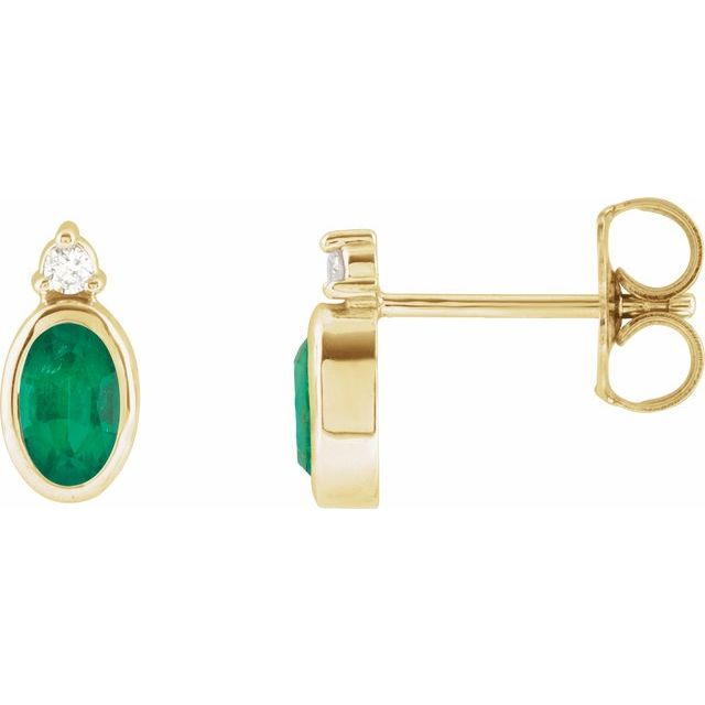 Natural Emerald | Oval | 5 x 3mm | Lab-Grown Emerald | Oval | 5 x 3mm