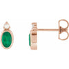 Natural Emerald | Oval | 5 x 3mm | Lab-Grown Emerald | Oval | 5 x 3mm