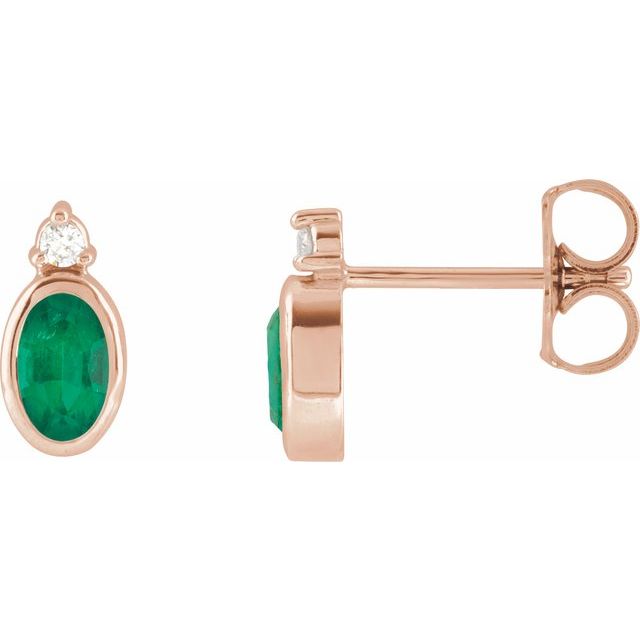 Natural Emerald | Oval | 5 x 3mm | Lab-Grown Emerald | Oval | 5 x 3mm