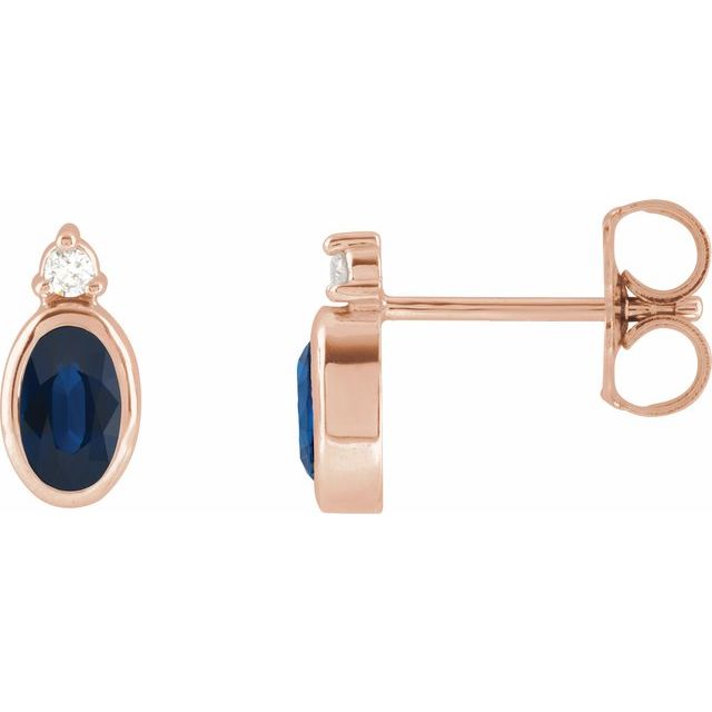 Natural Blue Sapphire | Oval | 5 x 3mm | Lab-Grown Blue Sapphire | Oval | 5 x 3mm