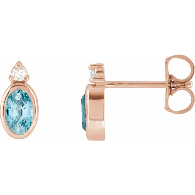 Natural Blue Zircon | Oval | 5 x 3mm