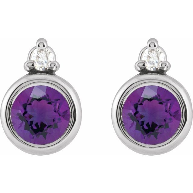 Natural Amethyst | Round | 4mm