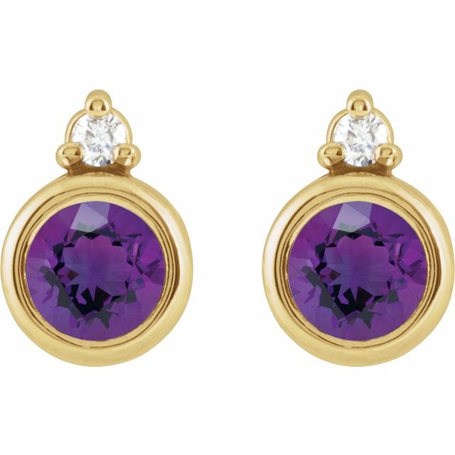 Natural Amethyst | Round | 4mm