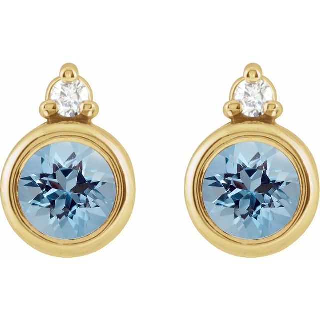 Natural Aquamarine | Round | 4mm