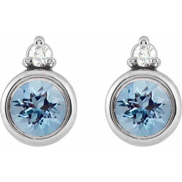 Natural Aquamarine | Round | 4mm