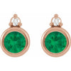 Natural Emerald | Round | 4mm | Lab-Grown Emerald | Round | 4mm