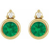 Natural Emerald | Round | 4mm | Lab-Grown Emerald | Round | 4mm