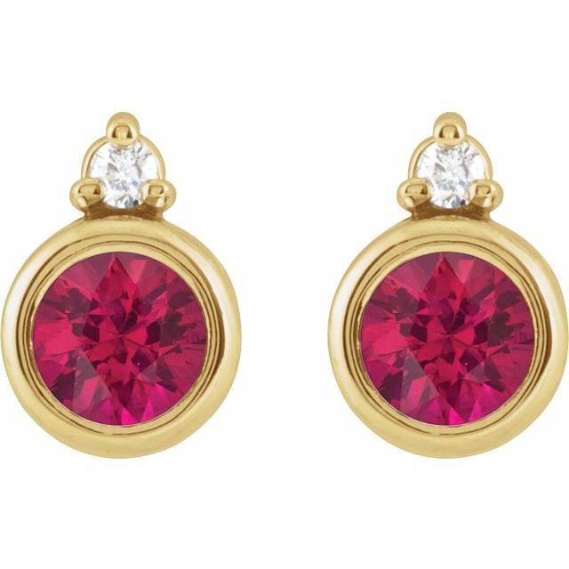 Natural Ruby | Round | 4mm | Lab-Grown Ruby | Round | 4mm