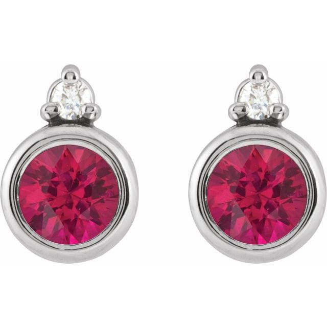 Natural Ruby | Round | 4mm | Lab-Grown Ruby | Round | 4mm