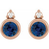 Natural Blue Sapphire | Round | 4mm | Lab-Grown Blue Sapphire | Round | 4mm