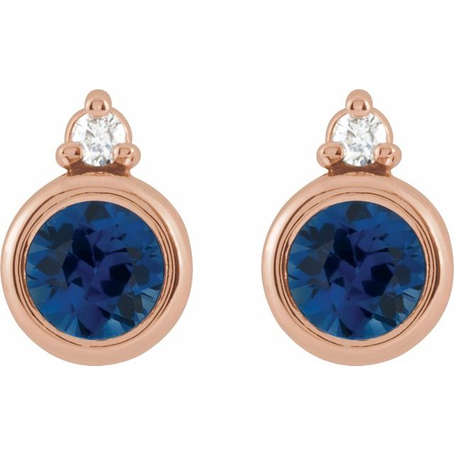 Natural Blue Sapphire | Round | 4mm | Lab-Grown Blue Sapphire | Round | 4mm