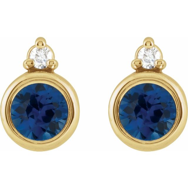 Lab-Grown Blue Sapphire | Round | 4mm | Natural Blue Sapphire | Round | 4mm