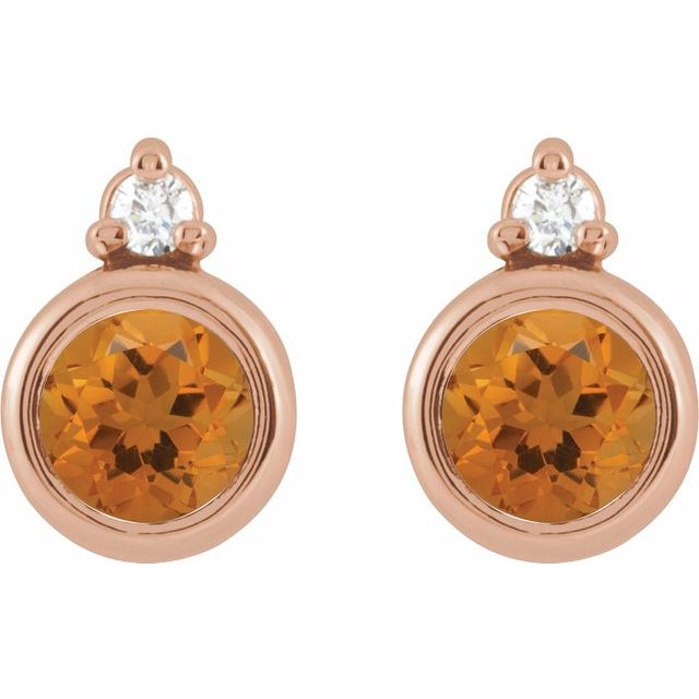 Natural Citrine | Round | 4mm