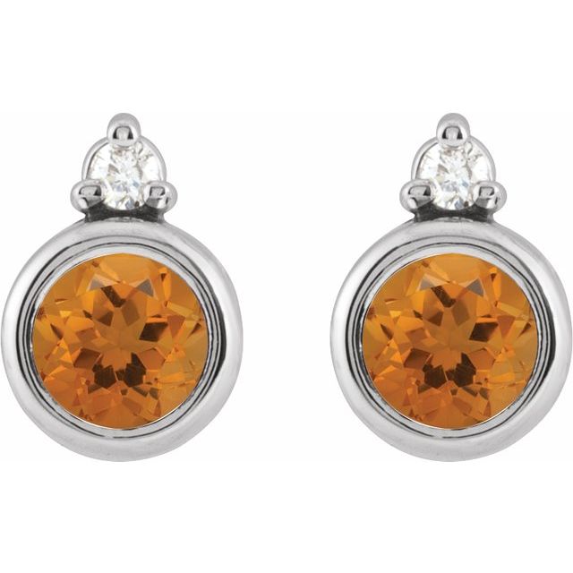 Natural Citrine | Round | 4mm