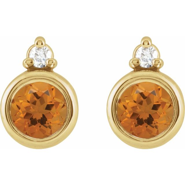 Natural Citrine | Round | 4mm