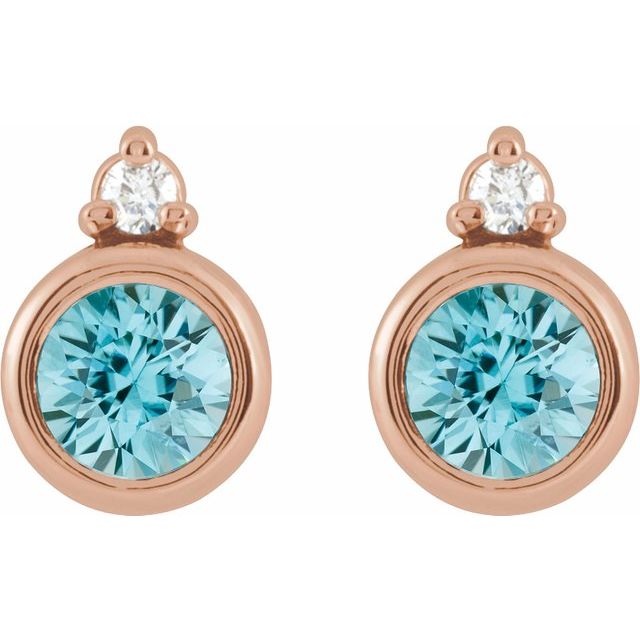 Natural Blue Zircon | Round | 4mm