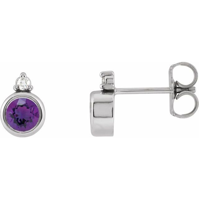 Natural Amethyst | Round | 4mm