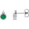 Natural Emerald | Round | 4mm | Lab-Grown Emerald | Round | 4mm