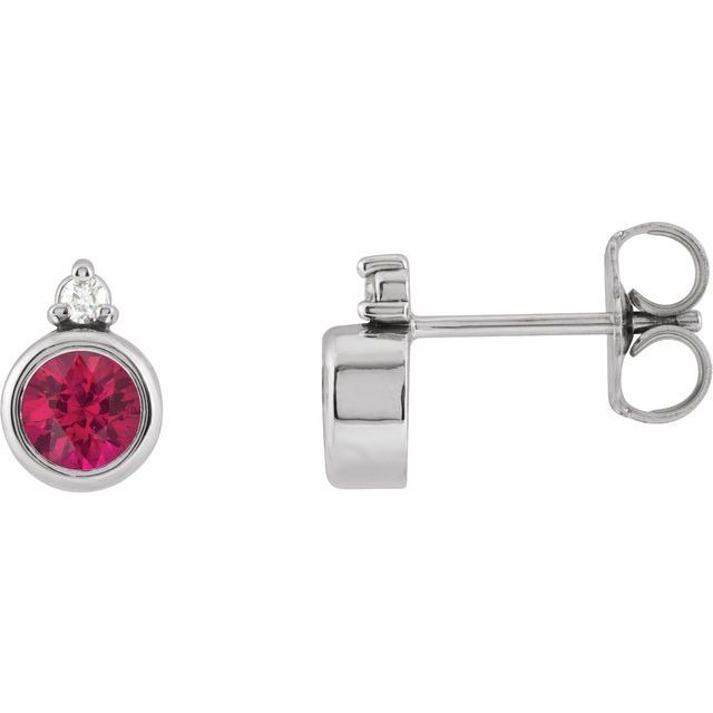 Lab-Grown Ruby | Round | 4mm | Natural Ruby | Round | 4mm