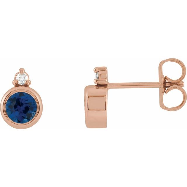 Natural Blue Sapphire | Round | 4mm | Lab-Grown Blue Sapphire | Round | 4mm