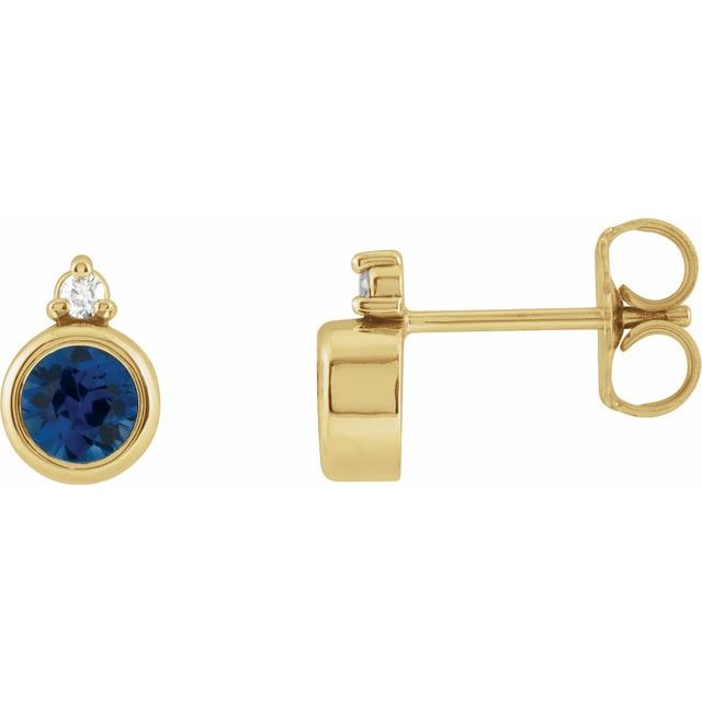 Lab-Grown Blue Sapphire | Round | 4mm | Natural Blue Sapphire | Round | 4mm