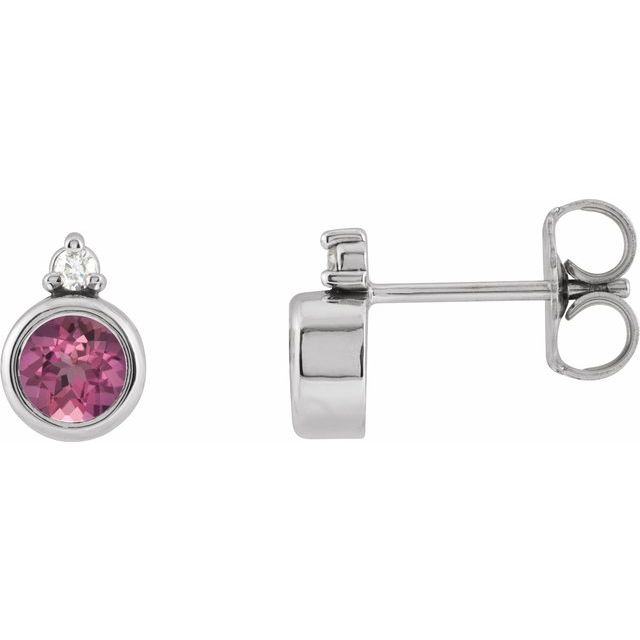 Natural Pink Tourmaline | Round | 4mm