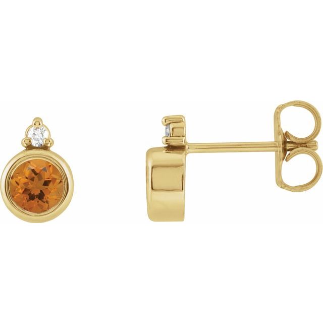 Natural Citrine | Round | 4mm