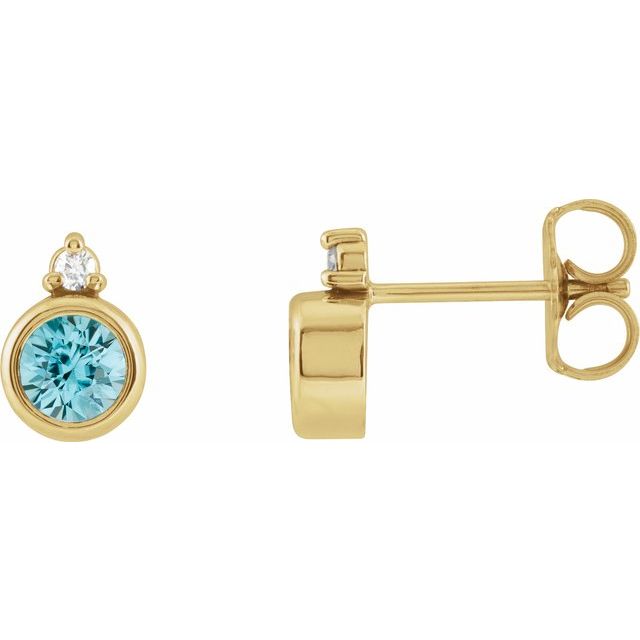 Natural Blue Zircon | Round | 4mm