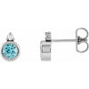 Natural Blue Zircon | Round | 4mm