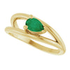 Lab-Grown Emerald | Pear | 6 x 4mm