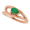 Lab-Grown Emerald | Pear | 6 x 4mm
