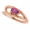 Natural Pink Tourmaline | Pear | 6 x 4mm