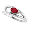 Lab-Grown Ruby | Pear | 6 x 4mm