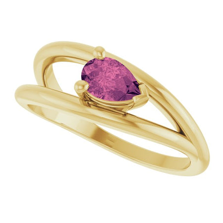 Natural Pink Tourmaline | Pear | 6 x 4mm