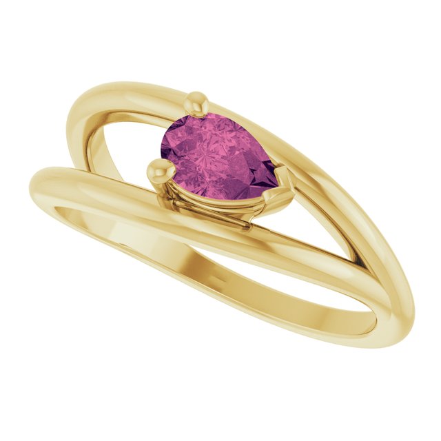 Natural Pink Tourmaline | Pear | 6 x 4mm