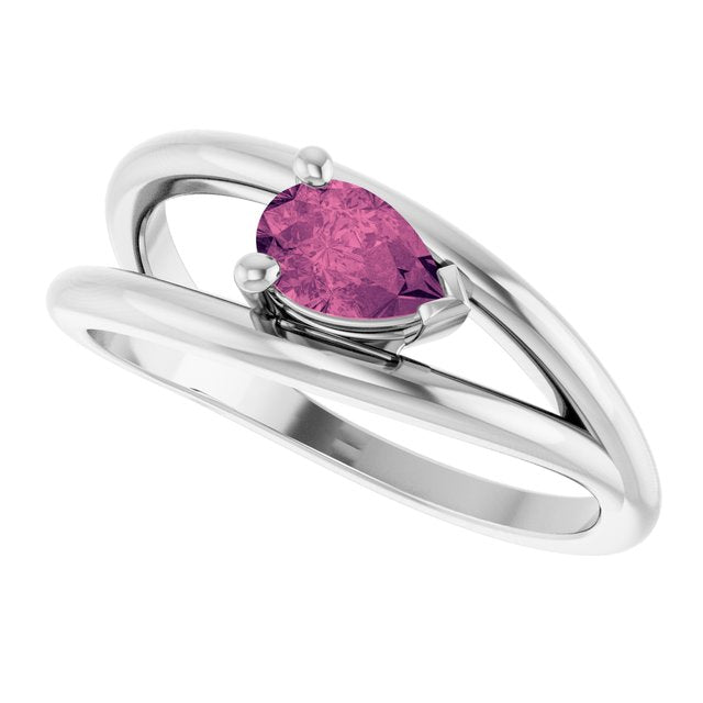 Natural Pink Tourmaline | Pear | 6 x 4mm