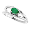 Lab-Grown Emerald | Pear | 6 x 4mm