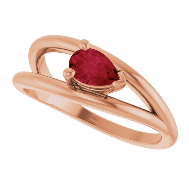 Lab-Grown Ruby | Pear | 6 x 4mm