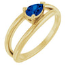 Lab-Grown Blue Sapphire | Pear | 6 x 4mm