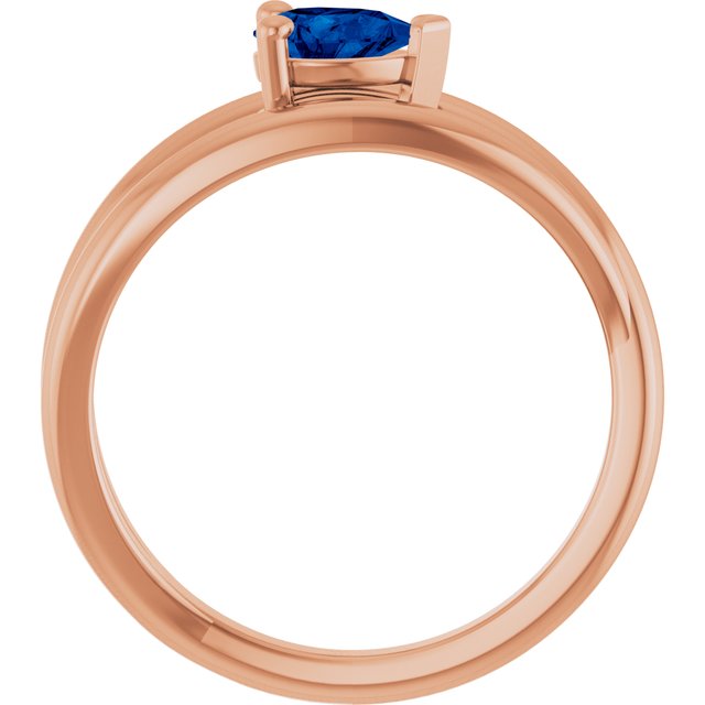 Lab-Grown Blue Sapphire | Pear | 6 x 4mm
