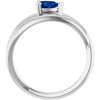 Lab-Grown Blue Sapphire | Pear | 6 x 4mm