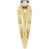 Lab-Grown Blue Sapphire | Pear | 6 x 4mm