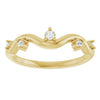 126839 / Ring / Set / 14K Yellow / Natural Diamond / Round / Natural Diamond / Polished / .07 Ctw Natural Diamond Ring