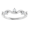126839 / Ring / Set / 14K White / Natural Diamond / Round / Natural Diamond / Polished / .07 Ctw Natural Diamond Ring