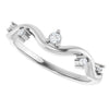 126839 / Ring / Set / 14K White / Natural Diamond / Round / Natural Diamond / Polished / .07 Ctw Natural Diamond Ring