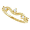 126839 / Ring / Set / 14K Yellow / Natural Diamond / Round / Natural Diamond / Polished / .07 Ctw Natural Diamond Ring